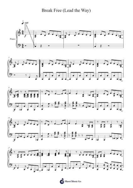 Break Free (Lead the Way) Sheet Music by Naoto Kubo-Arr.Lornas Buckdick