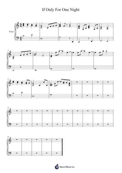 If Only For One Night Sheet Music by Luther Vandross-Arr.Gunnd