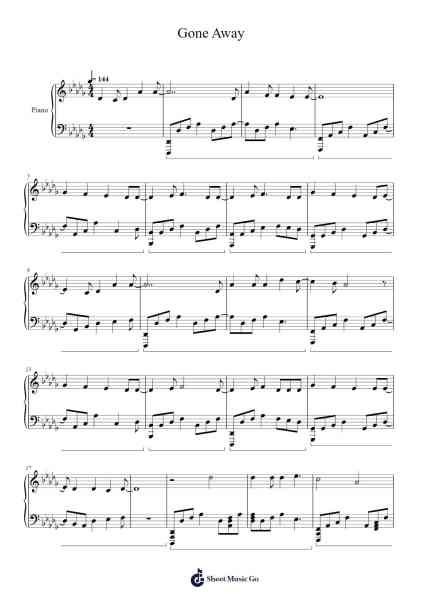 Gone Away Sheet Music by Stray Kids-Arr.Drylie