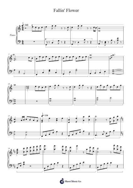 Fallin' Flower Sheet Music by SEVENTEEN-Arr.Thomfrank Springper
