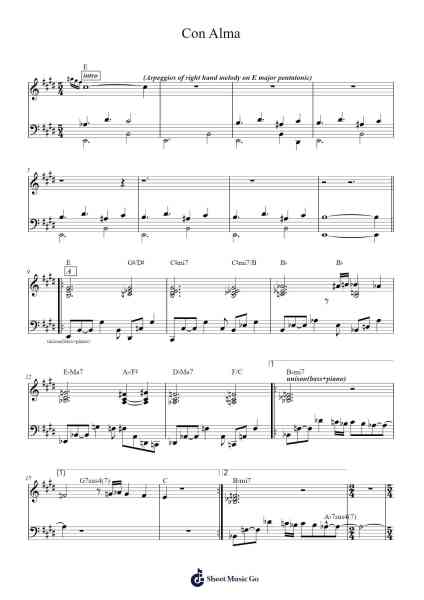 Con Alma Sheet Music by Dizzy Gillespie-Arr.Joneshouse