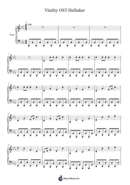 Vitality OST Helltaker Ноты для фортепиано от Helltaker OST-Arr.Gailmand