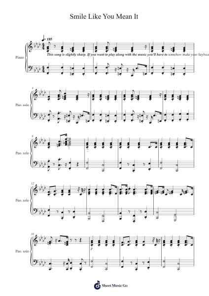 Smile Like You Mean It (Alastor's Offer) Sheet Music by Ckico333-Arr.Thompze