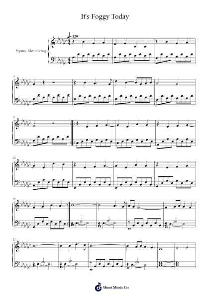 It's Foggy Today Sheet Music by Evgeny Grinko-Arr.Childdy Whitkin
