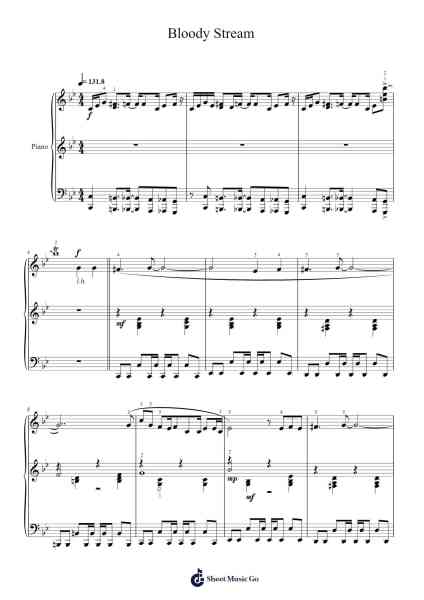 Bloody Stream Sheet Music by Coda-Arr.Wildmy