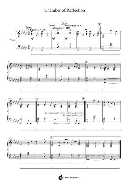 Chamber of Reflection Sheet Music by Mac DeMarco-Arr.Sibylmos Fordridge