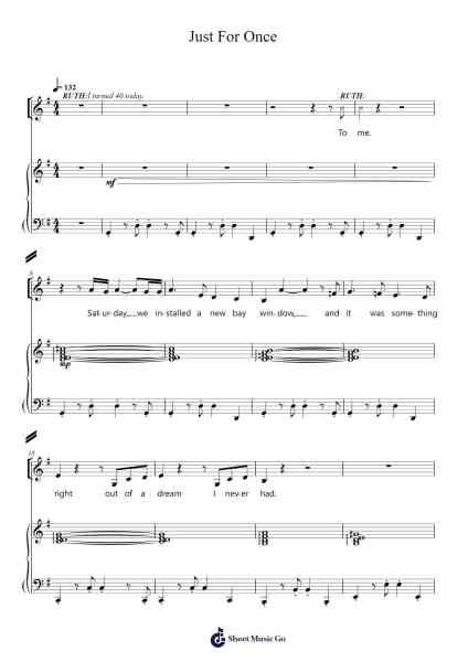 Just For Once Sheet Music by Jeff Blim-Arr.Kepmill Rexbloor