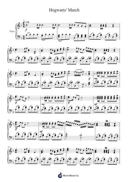 Hogwarts' March Sheet Music by Patrick Doyle-Arr.Giswolf