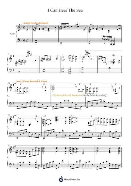 I Can Hear The Sea Sheet Music by Shigeru Nagata-Arr.Jusmens