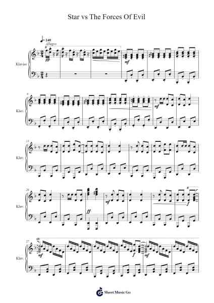 Star vs The Forces Of Evil Sheet Music by Brad Breeck-Arr.Porhue Foxchey