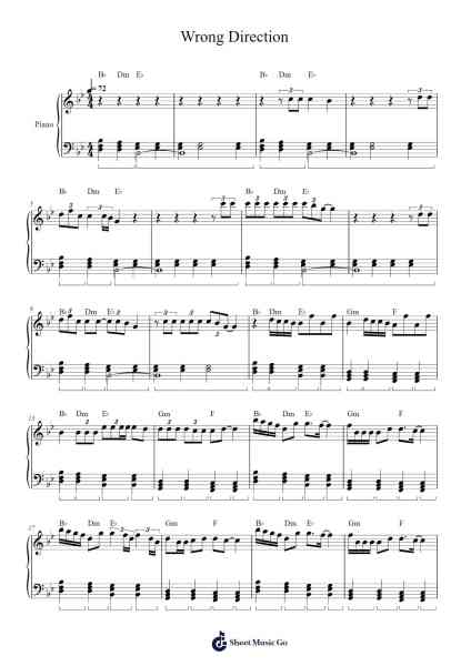 Wrong Direction Sheet Music by Hailee Steinfeld-Arr.Hudfitch Terleign
