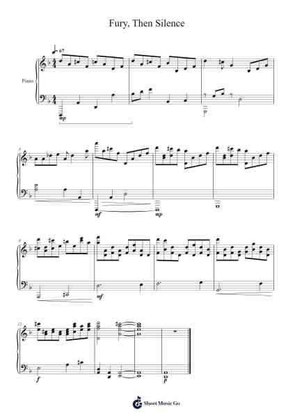 Fury, Then Silence Sheet Music by Cris Velasco-Arr.Cofvey Fieldmeo