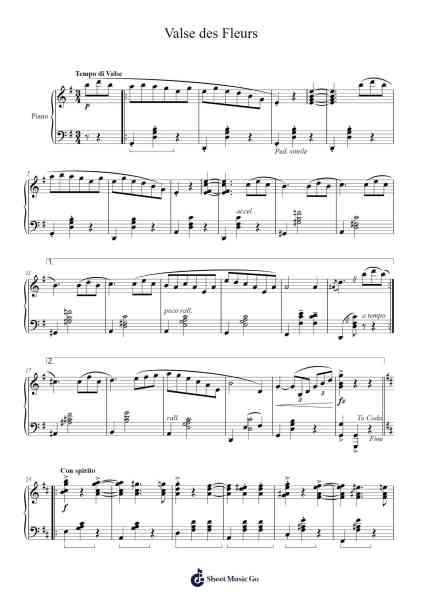 Valse des Fleurs Sheet Music by Frank H. Grey-Arr.Alsriah