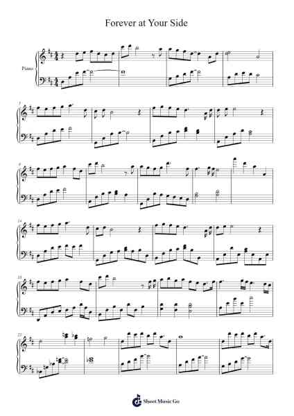 Forever at Your Side Sheet Music by Masayoshi Soken-Arr.Galchard
