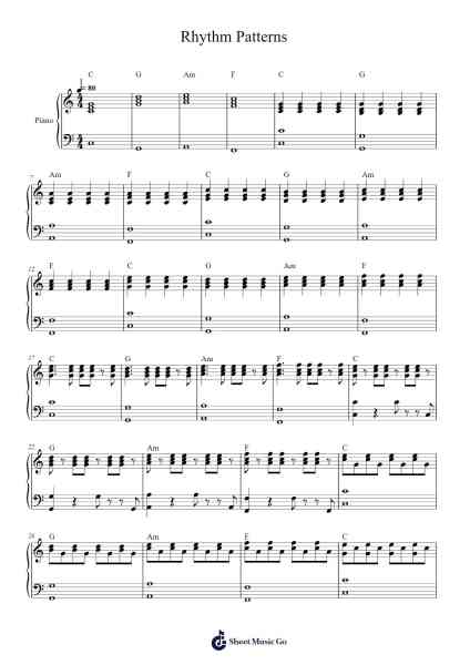 Rhythm Patterns Sheet Music by Donchenko Oleksandr-Arr.Noelga