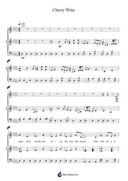 Cherry Wine Sheet Music by Hozier-Arr.Urkuk Joneswat