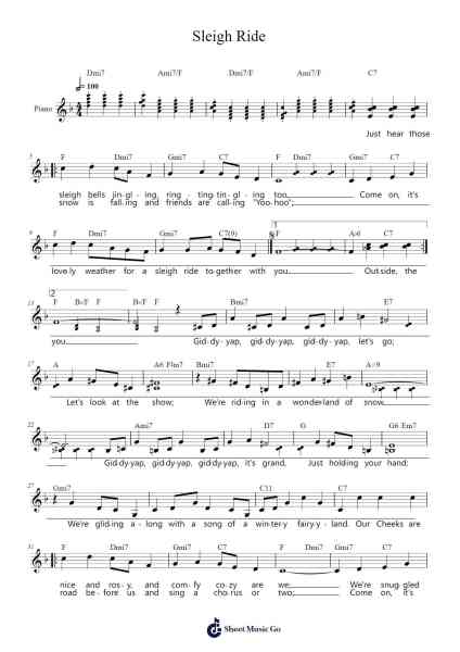 Sleigh Ride Sheet Music by Leroy Anderson-Arr.Geofchael