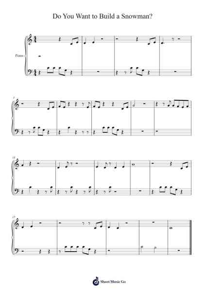 Do You Want to Build a Snowman? Musica per pianoforte di Kristen Anderson-Lopez/Robert Lopez - Arr.Morelard