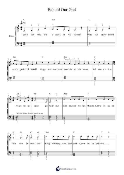 Behold Our God Sheet Music by Sovereign Grace Music-Arr.Longbohm