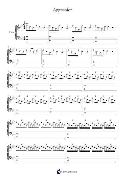 Aggression (from 'The Danish Girl' film) Sheet Music by Alexandre Desplat-Arr.Chloekeats