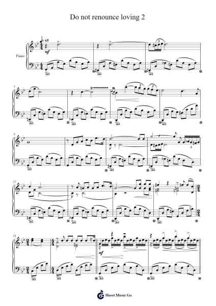 Do not renounce loving 2 Sheet Music by М. Минков-Arr.Caelance