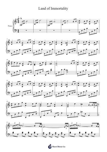 Land of Immortality Sheet Music by undefined-Arr.Lynzoe Haybob
