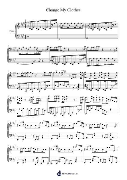 Change My Clothes Sheet Music by Alec Benjamin-Arr.Reylot