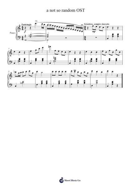 Love Live! - a not so random OST Sheet Music by Misc Cartoons-Arr.Paygill Noaho'neil