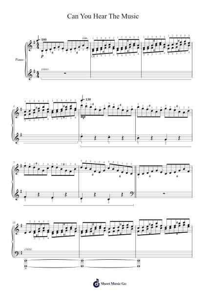 Can You Hear The Music Sheet Music by Ludwig Göransson-Arr.Edphne