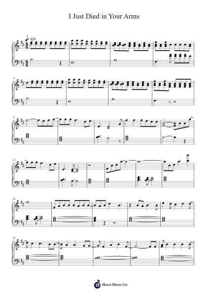I Just Died in Your Arms Sheet Music by Cutting Crew-Arr.Vicpe Cumie