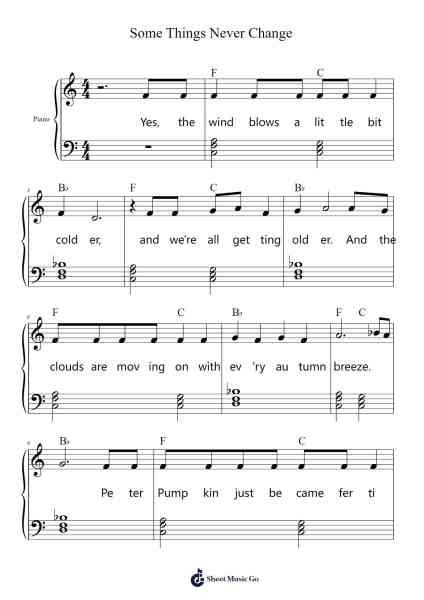 Some Things Never Change Sheet Music by Kristen Anderson-Lopez/Robert Lopez-Arr.Elfaithe