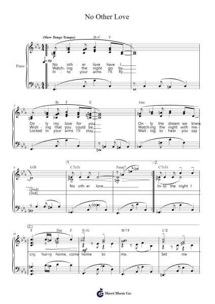 No Other Love Sheet Music by Rodgers & Hammerstein-Arr.Quintle