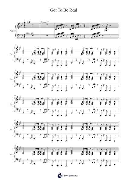 Got To Be Real Sheet Music by Cheryl Lynn-Arr.Bownio Elroytier