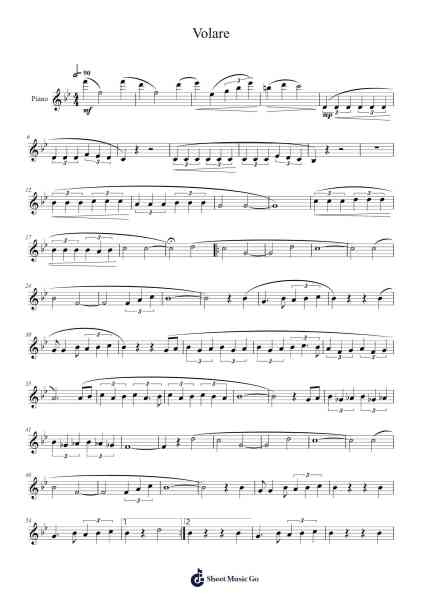 Volare Sheet Music by Domenico Modugno-Arr.Jobrist