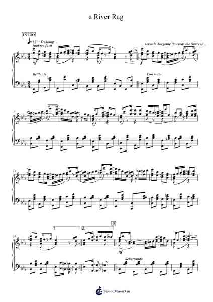 Ovesca - a River Rag Sheet Music by Insy-Arr.Thompze