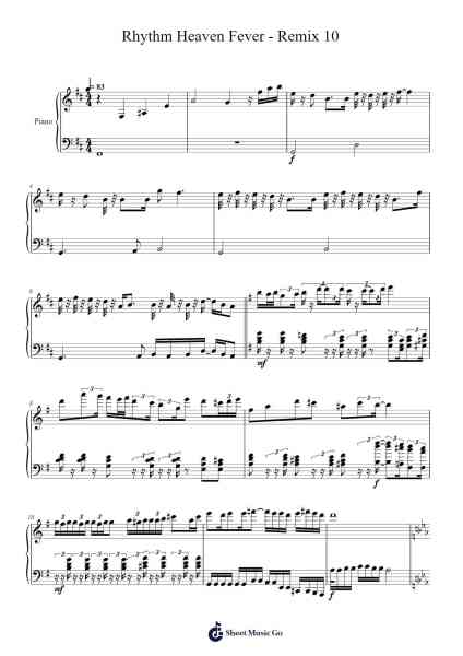 Rhythm Heaven Fever - Remix 10 Sheet Music by Mitsuo Terada-Arr.Ianrah
