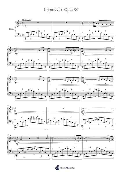 Impromptu Op. 90 Sheet Music by João Dovicchi-Arr.Toutfey