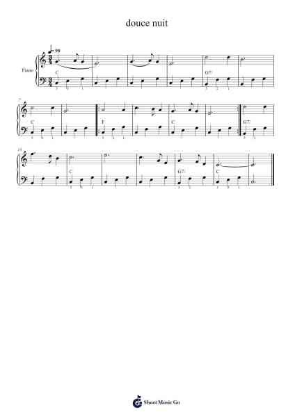 douce nuit Sheet Music by undefined-Arr.Bamia