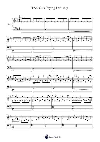The DJ Is Crying For Help Sheet Music by AJR-Arr.Beernoel Oisensharp