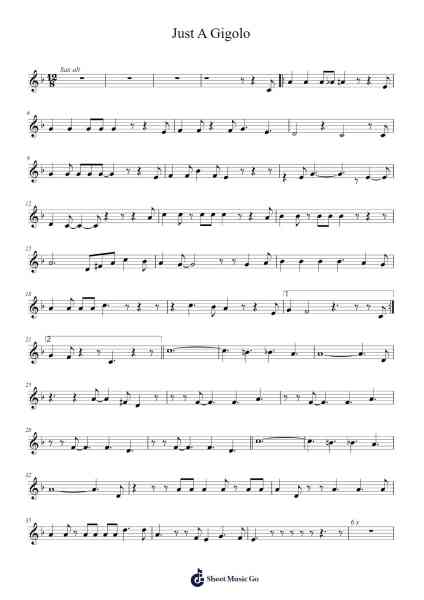 Just A Gigolo Sheet Music by Leonello Casucci-Arr.Jeffsey