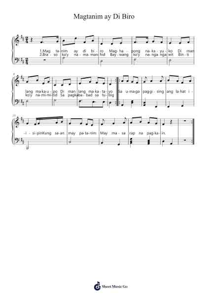 Magtanim ay Di Biro Sheet Music by undefined-Arr.Inmark Ausbrooke