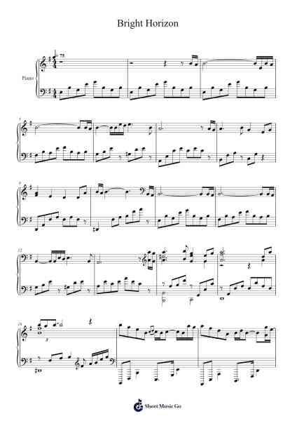 I want go to the Bright Horizon Sheet Music by Eipsdon Orrod-Arr.Huttbins