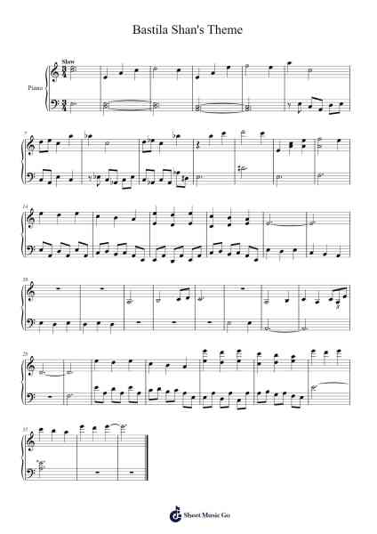 Bastila Shan's Theme Sheet Music by Jeremy Soule-Arr.O'Conbrooke