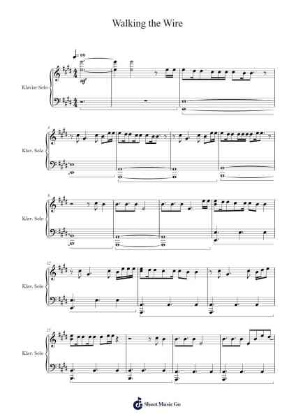 Walking the Wire Sheet Music by Imagine Dragons-Arr.Steeleton