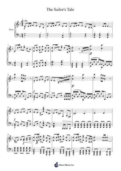 The Sailor's Tale Sheet Music by undefined-Arr.Sukeats Midpaul