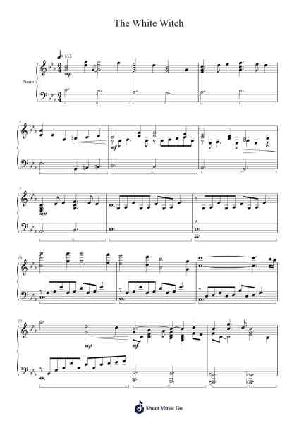ENDER LILIES: Quietus of the Knights - The White Witch Sheet Music by Yamato Kasai-Arr.Sinrin Sibylnice