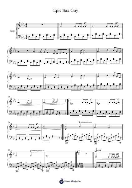 Epic Sax Guy Sheet Music by Sergey Stepanov-Arr.Jefgiles Greren