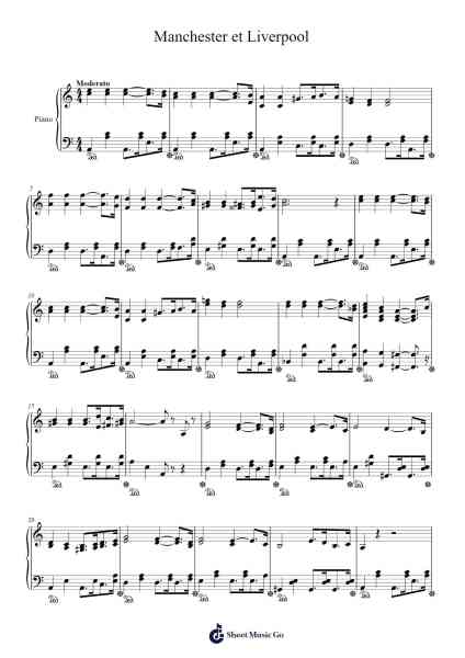 Manchester et Liverpool Sheet Music by A. Popa-Arr.Stilwald Mollswift