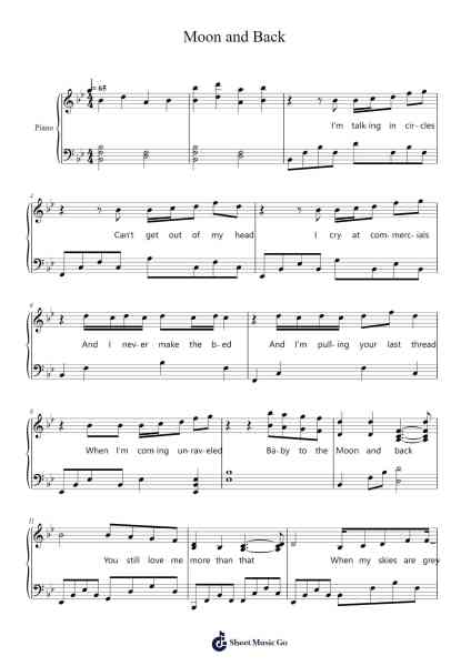 Moon and Back Sheet Music by Alice Kristiansen-Arr.Kathmann