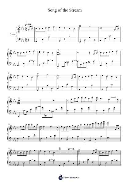 Song of the Stream Sheet Music by Firefly-Arr.Beautle